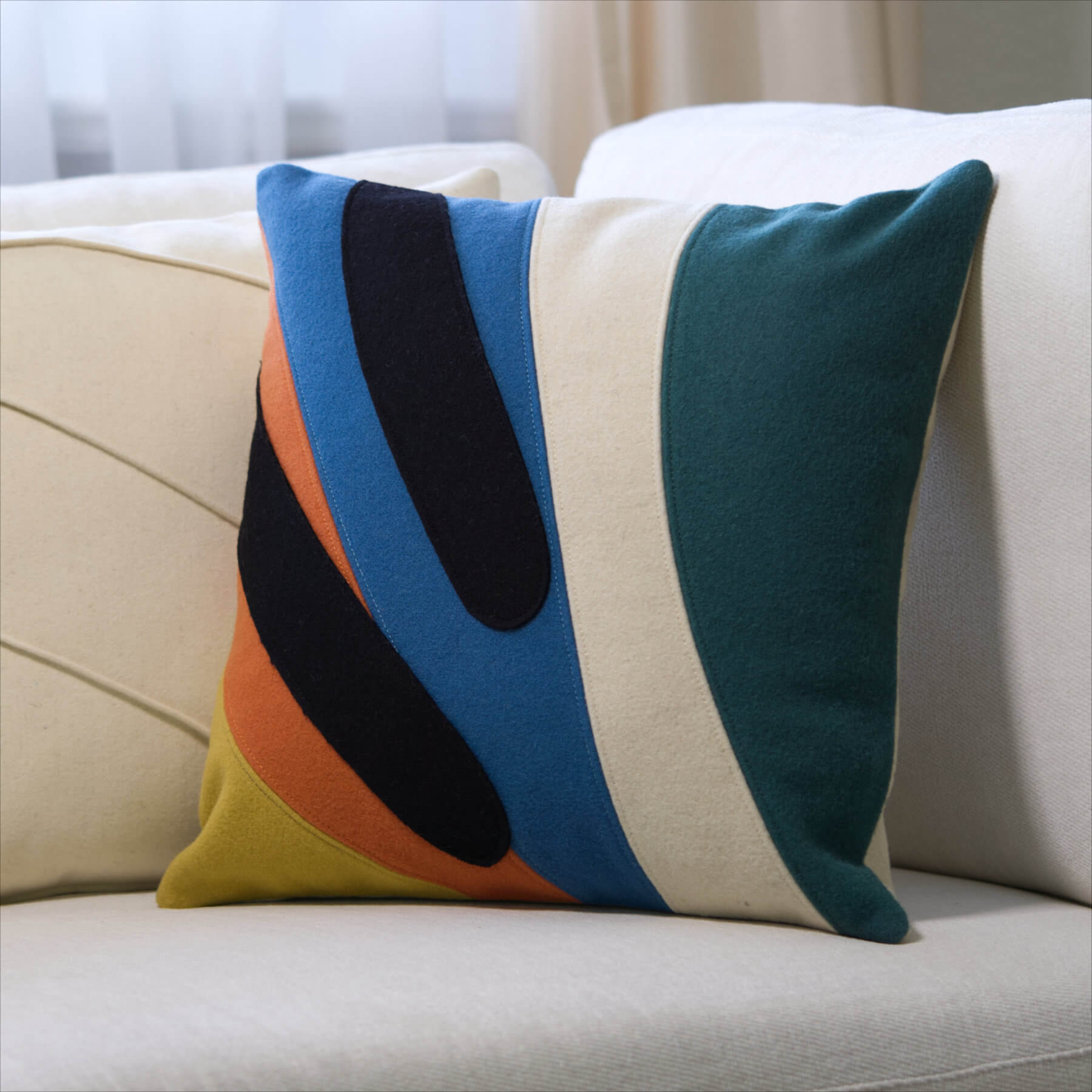 Dekokissen 'Serra' 45 x 45 cm, 100% Schafwolle EU