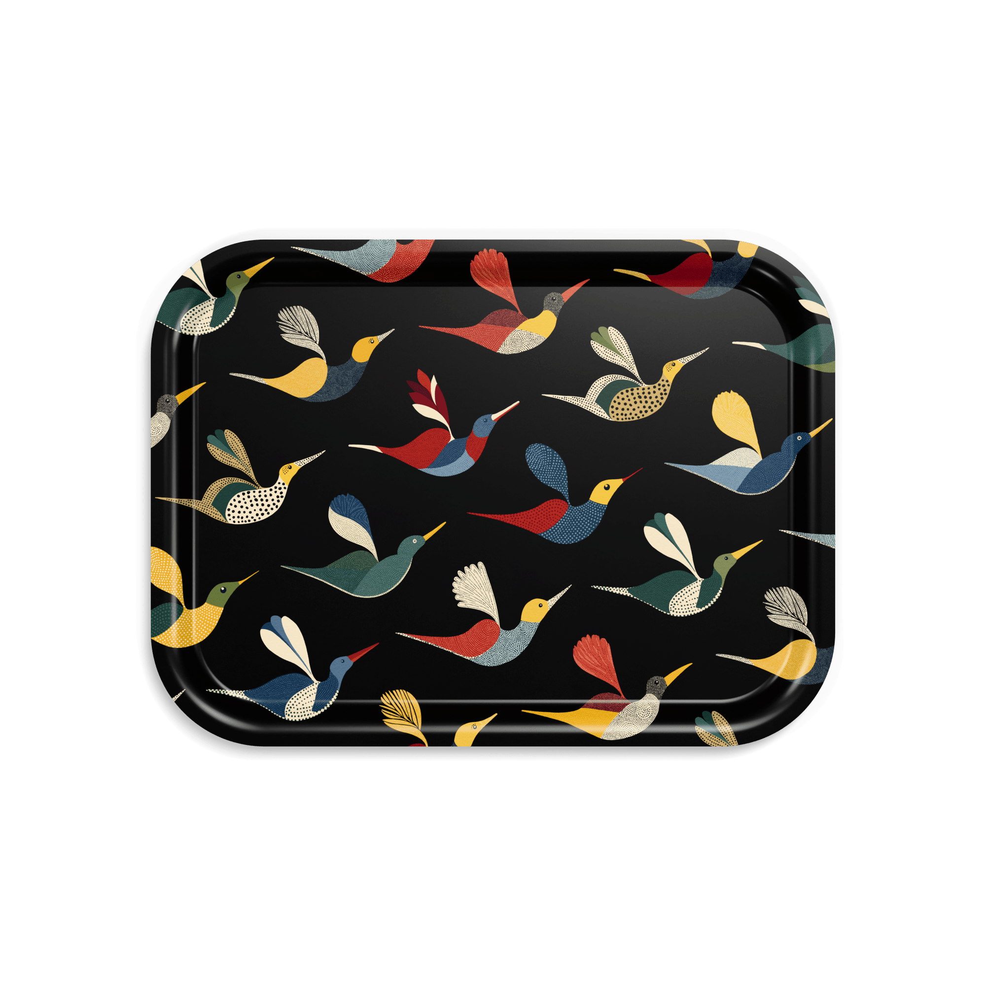 Rechteckiges Design-Tablett 27 x 20 cm - Ally and Friends - nordische Birke