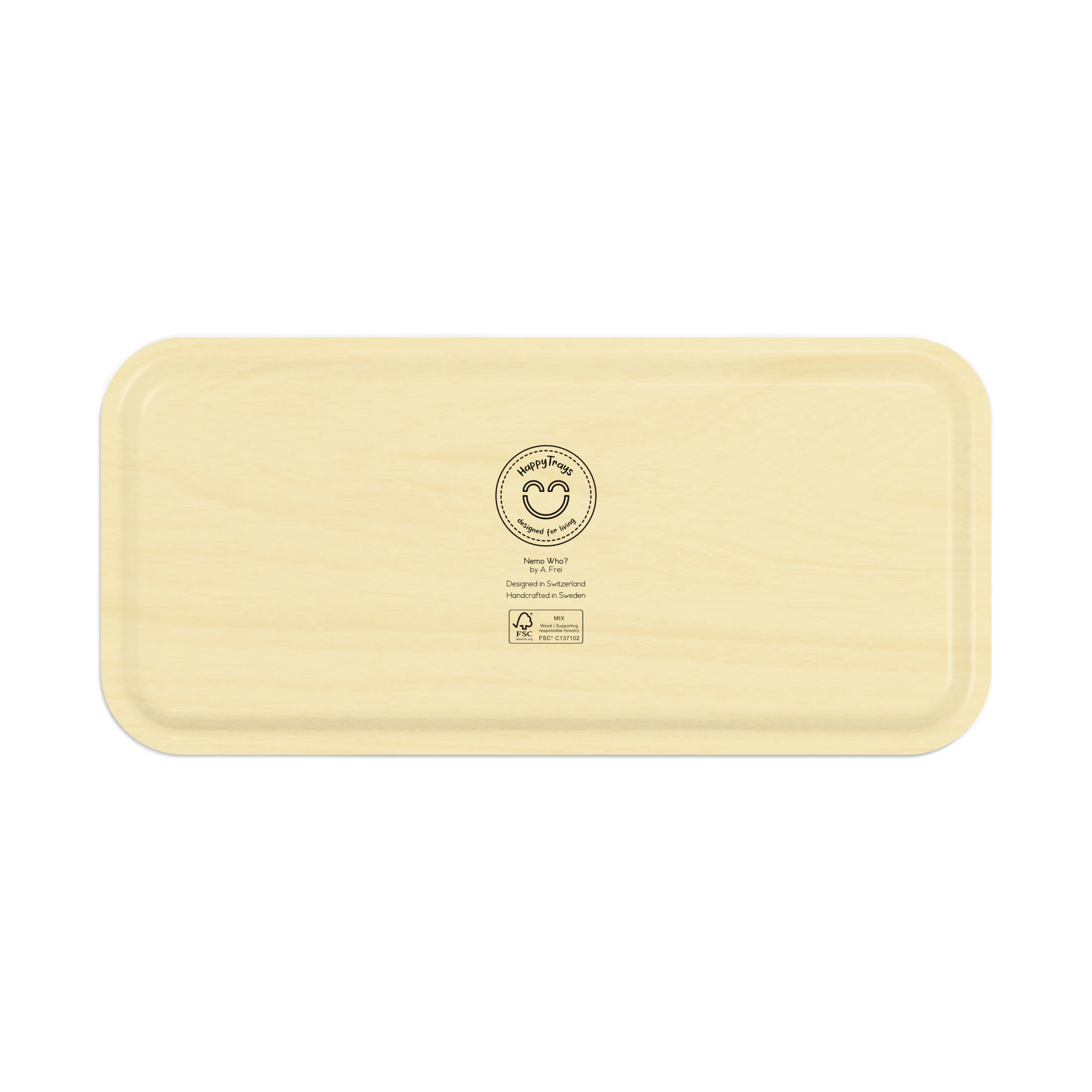 Rectangular Design Tray 32 × 15 cm - Nemo Who? - Nordic Birch