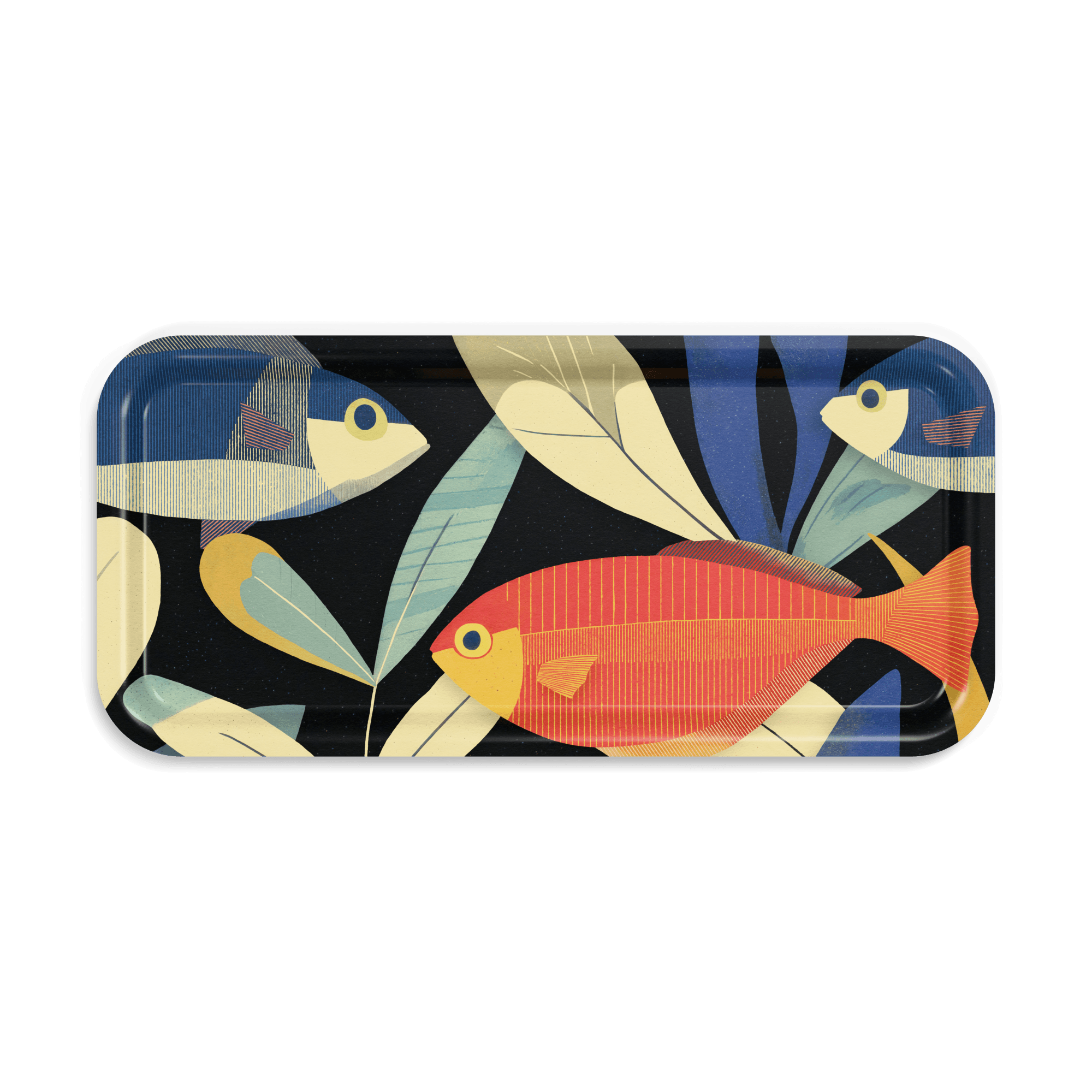 Rechteckiges Design-Tablett 32 x 15 cm - Nemo Who? - nordische Birke