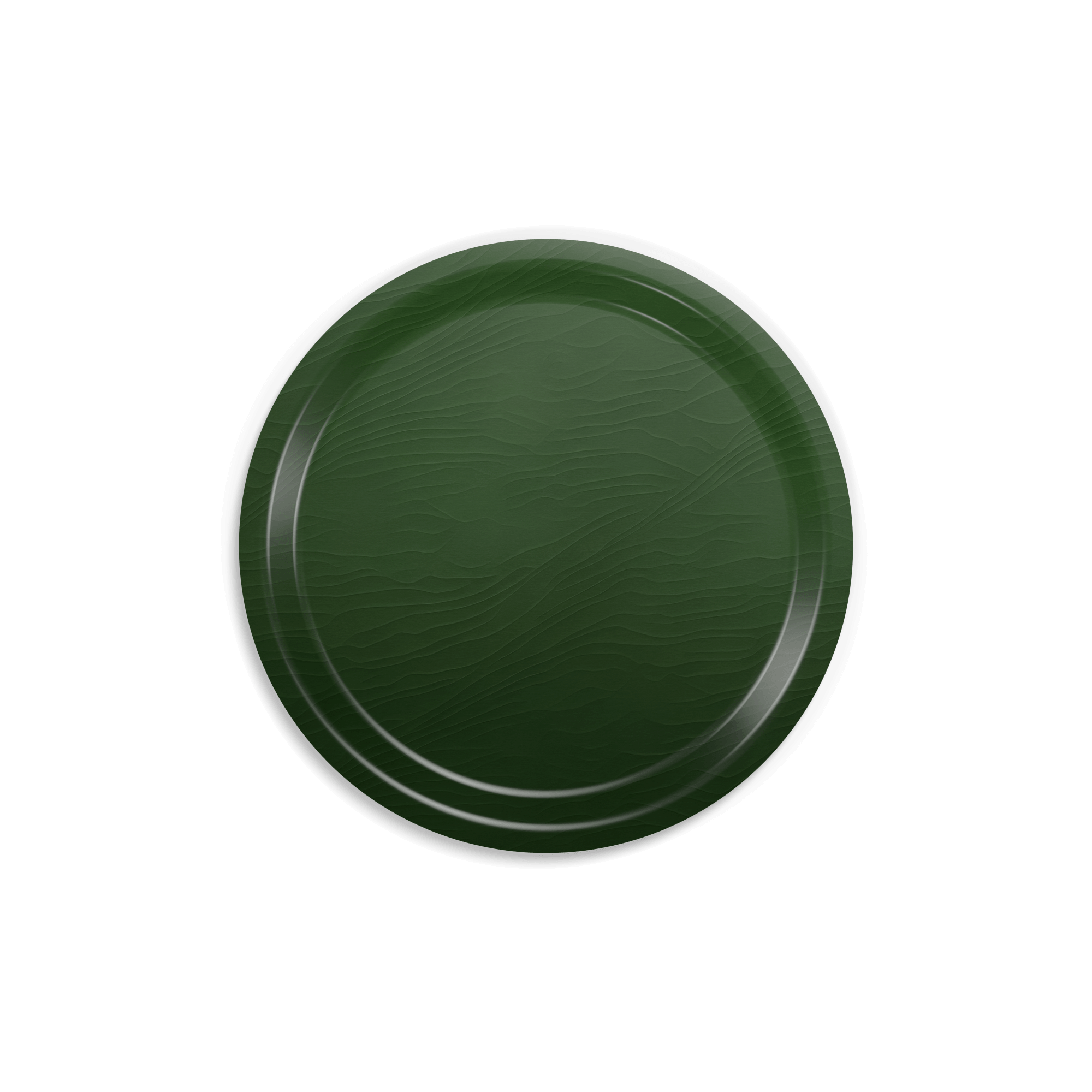 Rundes Design-Tablett Ø 39 cm - Tourmaline - nordische Birke