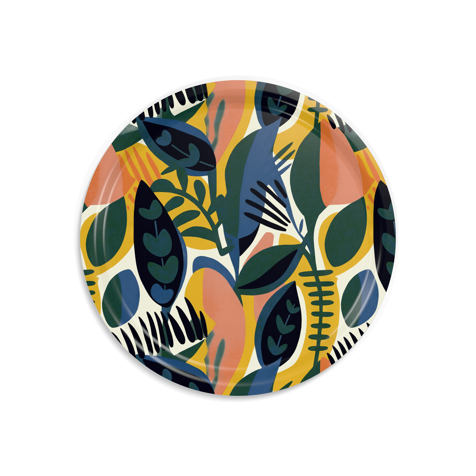 Rundes Design-Tablett Ø 46 cm - Chiapas - nordische Birke