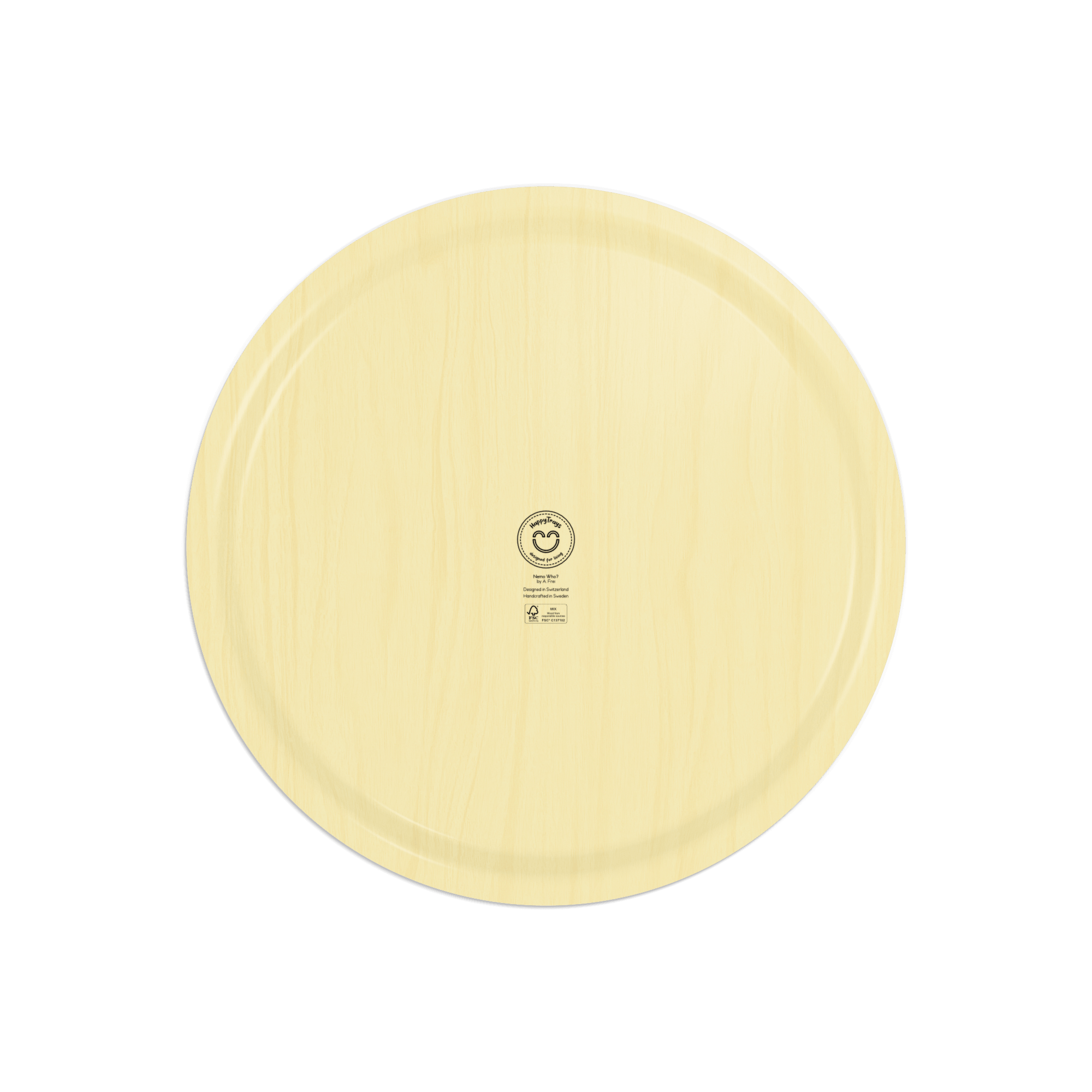 Round Design Tray 46 cm - Nemo Who? - Nordic Birch