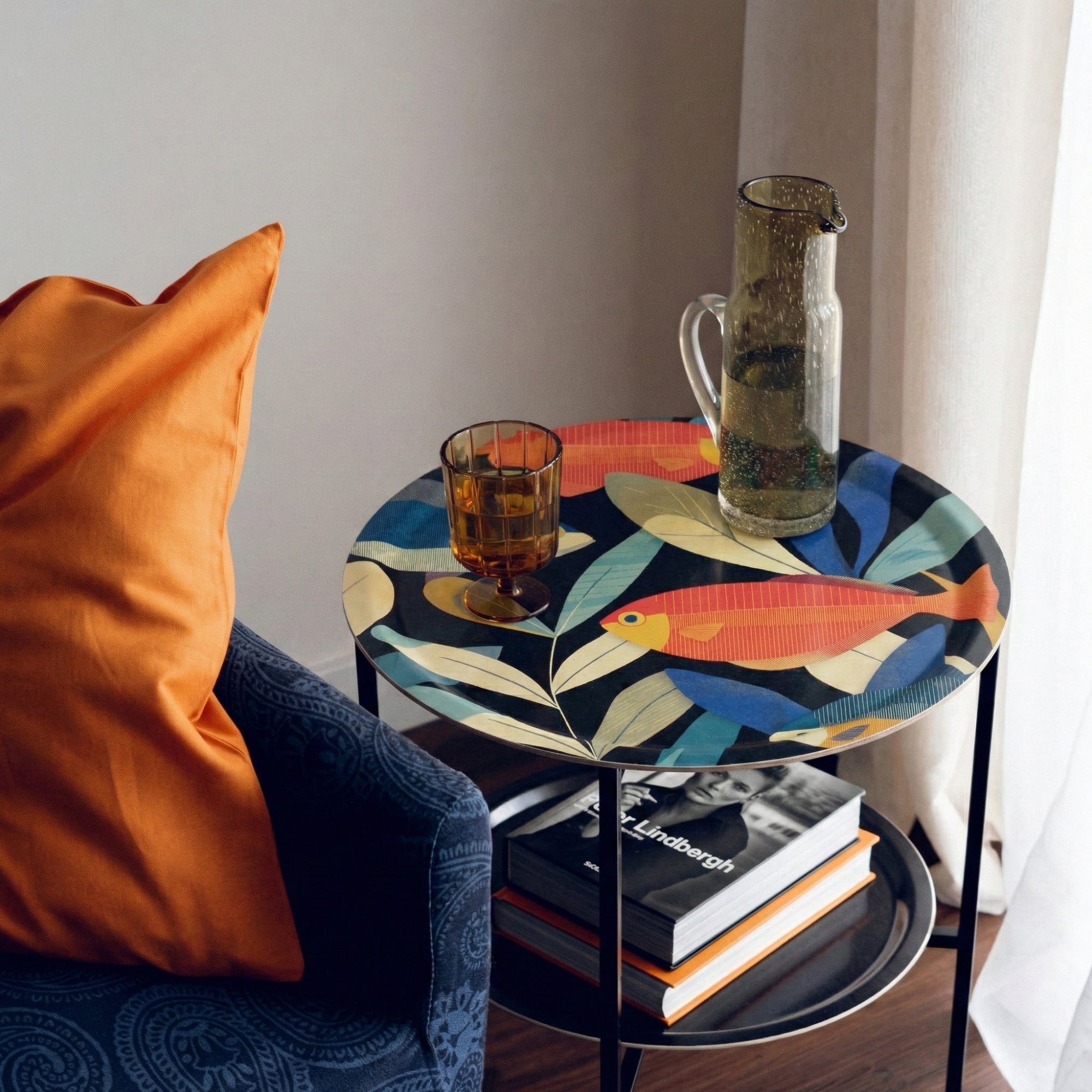 Tablett aus Holz rund Ø 46 cm 'Nemo Who?'