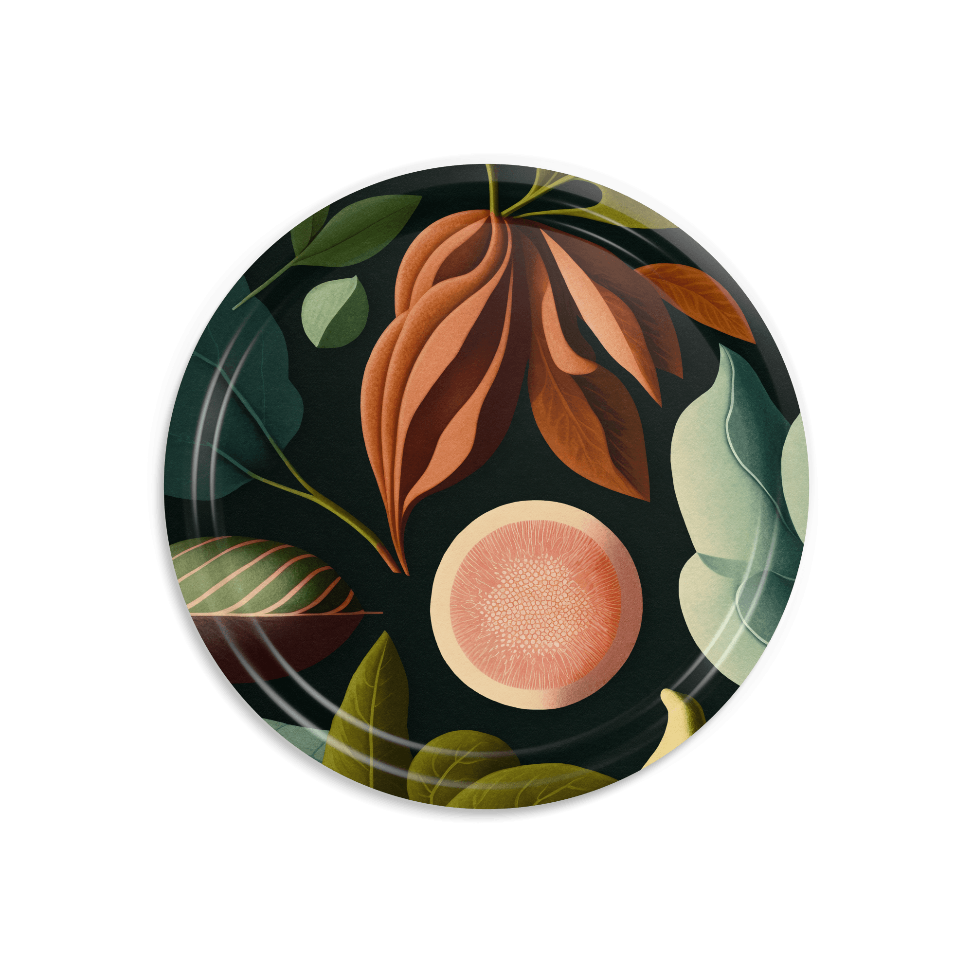 Rundes Design-Tablett Ø 46 cm - Still Life - nordische Birke