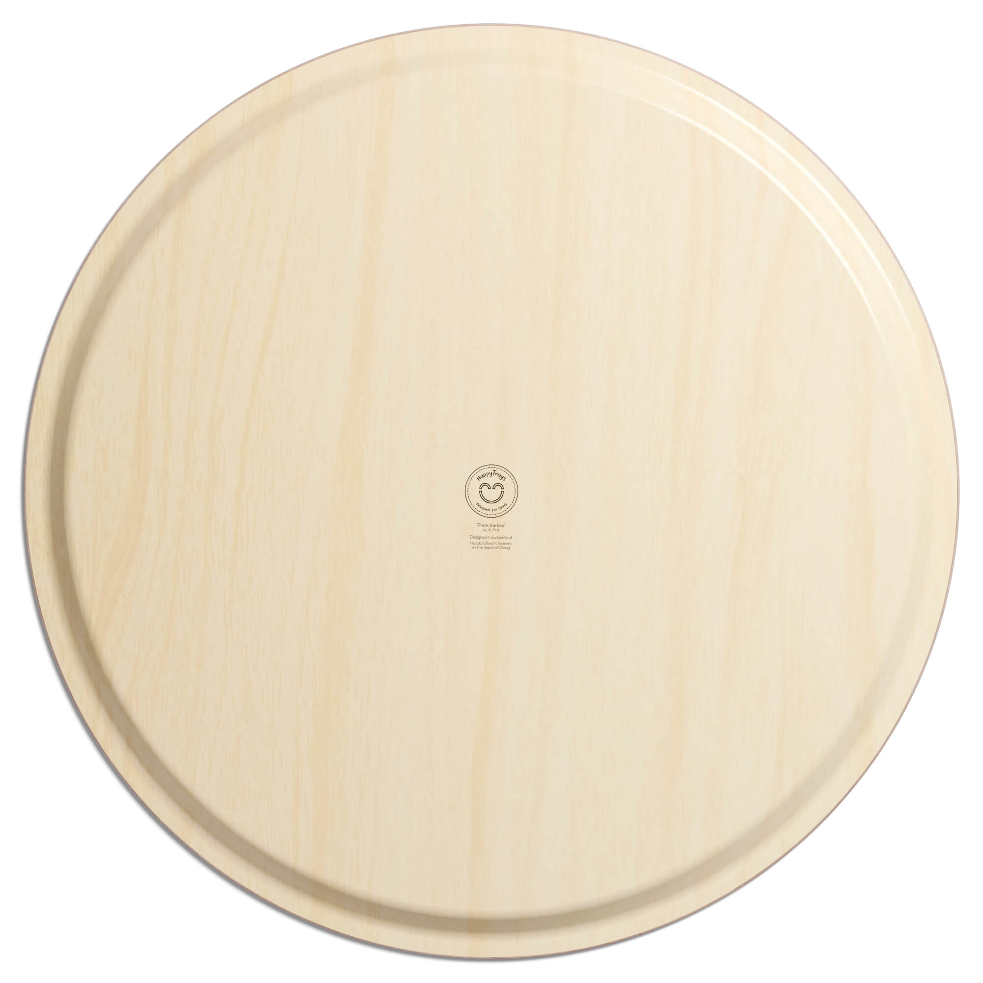 Wooden tray round Ø 65 cm 'Frank the Bird'