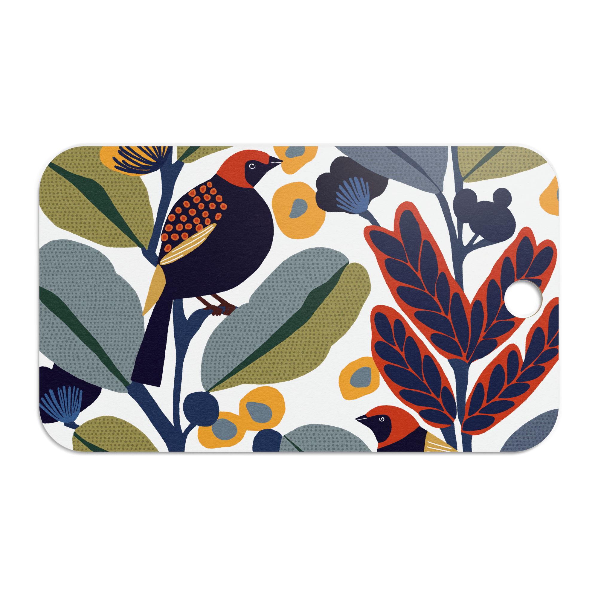 Design-Schneidebrett - Happy Birds - nordische Birke