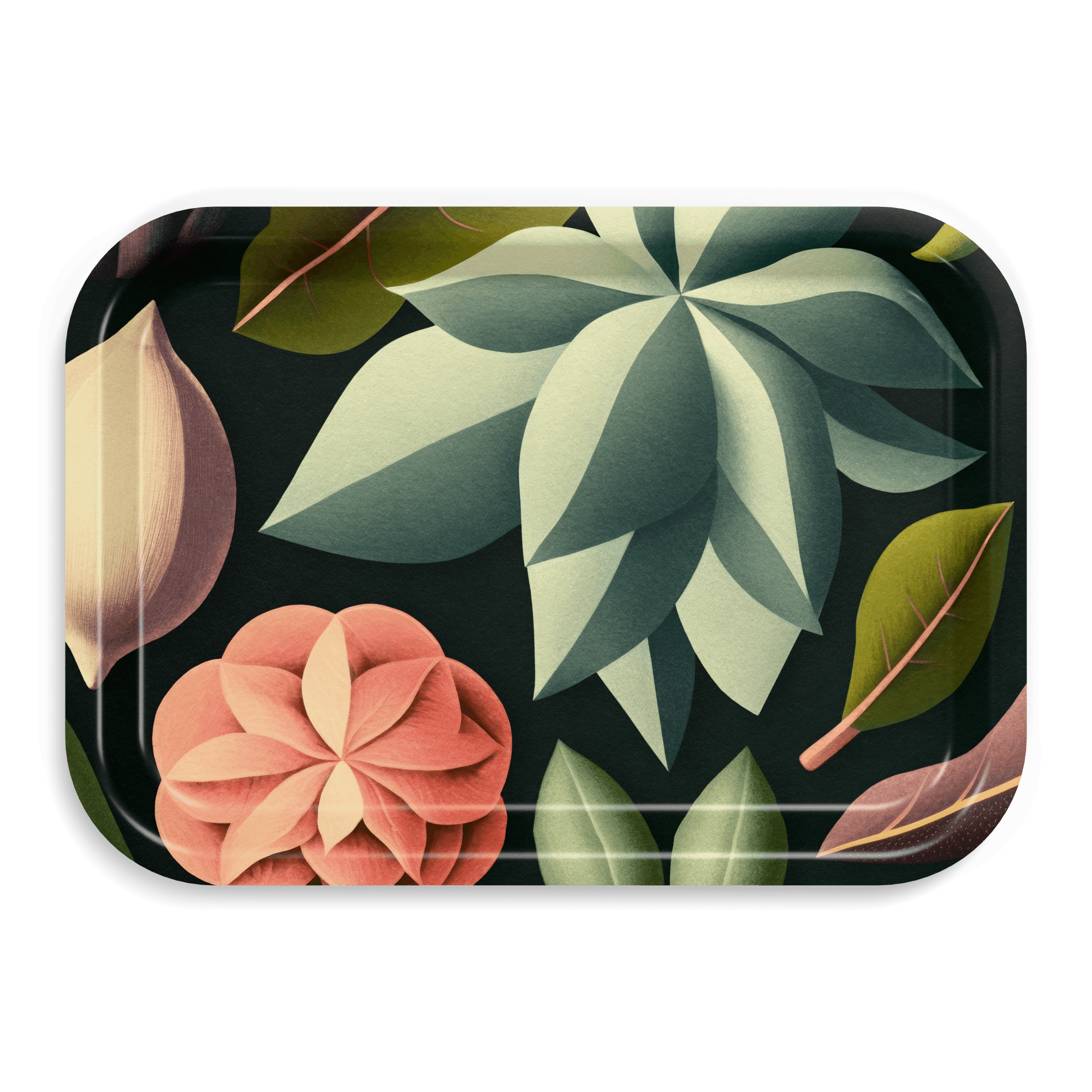 Rechteckiges Design-Tablett 34 x 24 cm - Still Life Two - nordische Birke