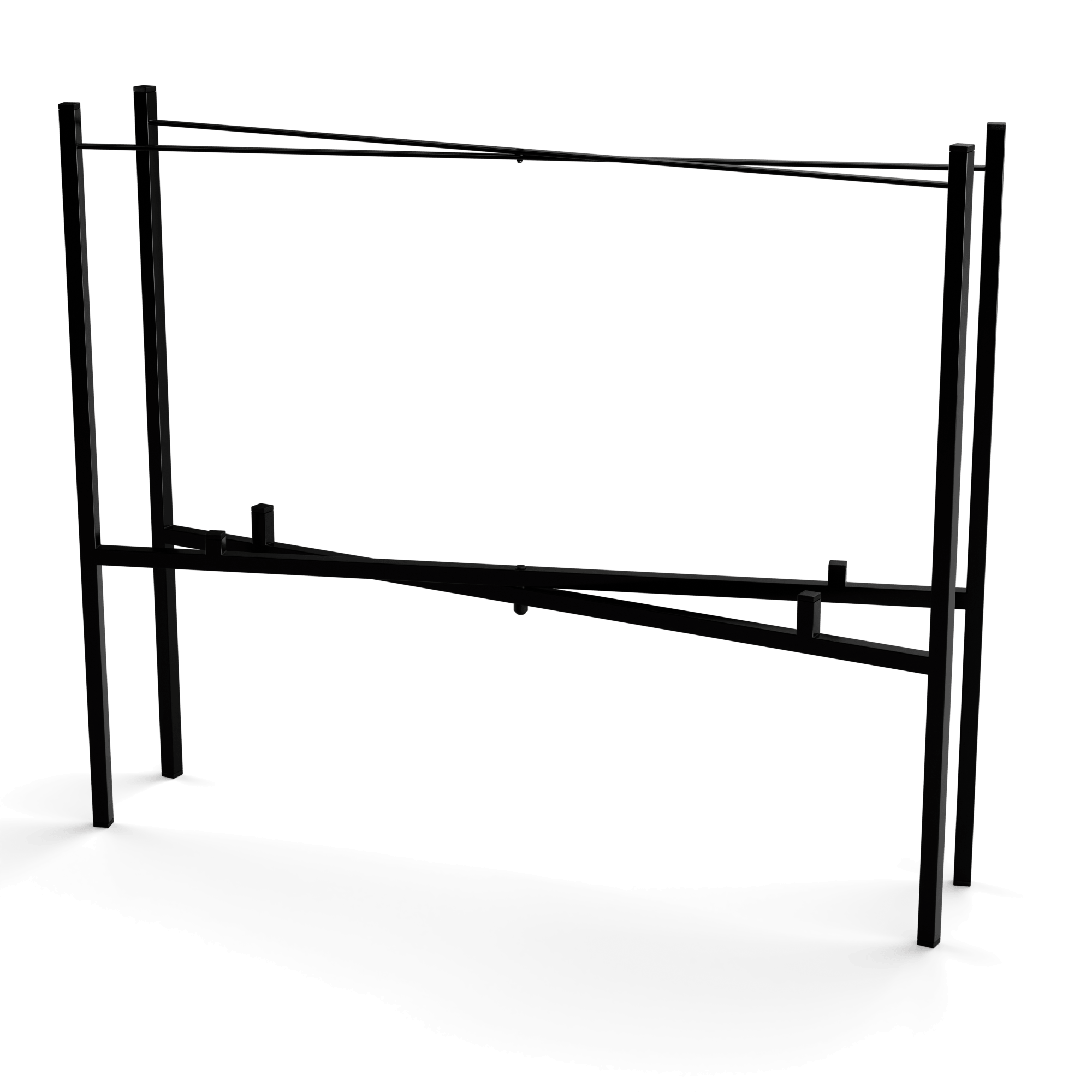 Tischgestell für runde 2 Design-Tabletts Ø 65 & 46 cm - HappyTrays System